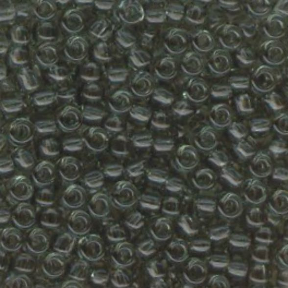 Transparent - Charcoal Grey 11/0 Japanese Seed Beads (6in tube)
